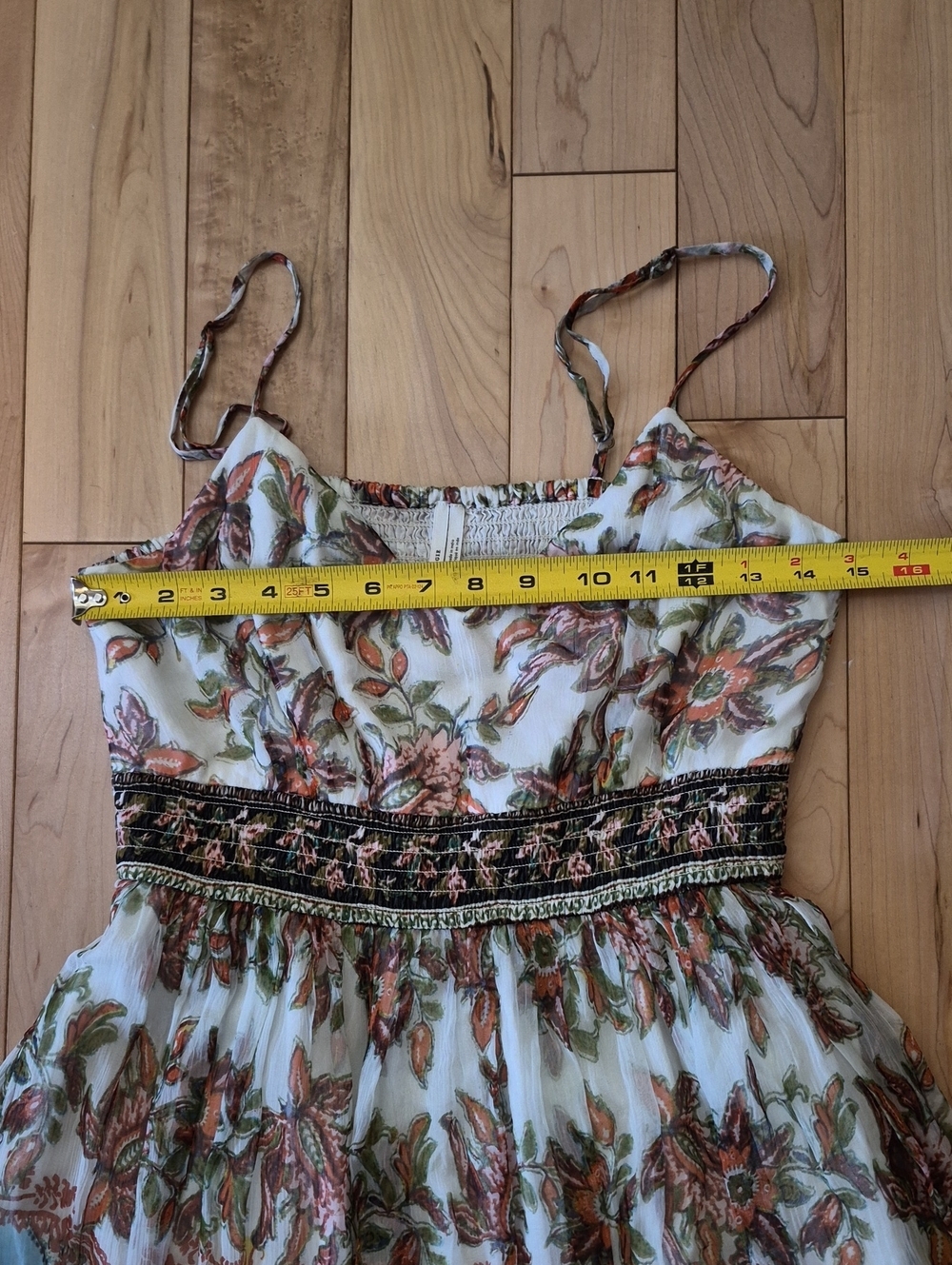 Anthropologie Women's Size 6 Multicolor Paisley Maxi Dress - Picture 7 of 9